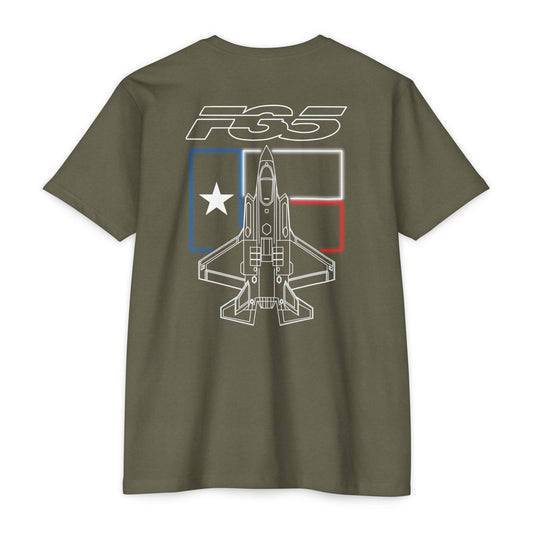 F-35 Texas Jet T-Shirt — Military Fighter Graphic Tee