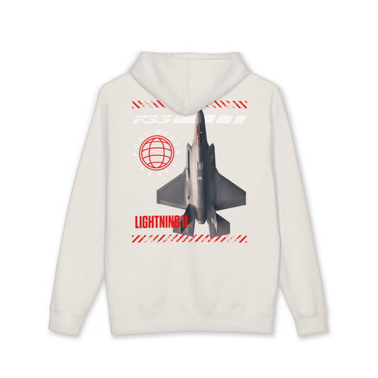 F-35 Lightning II Hoodie – Military Jet Aviation Graphic Pullover