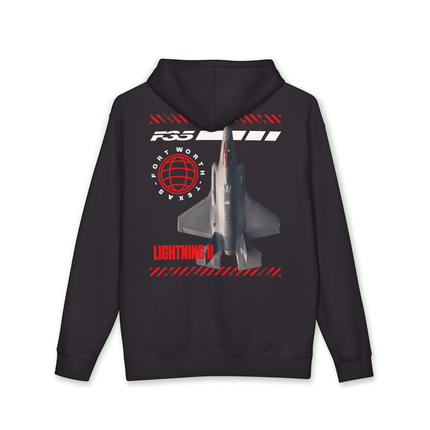 F-35 Lightning II Hoodie – Military Jet Aviation Graphic Pullover