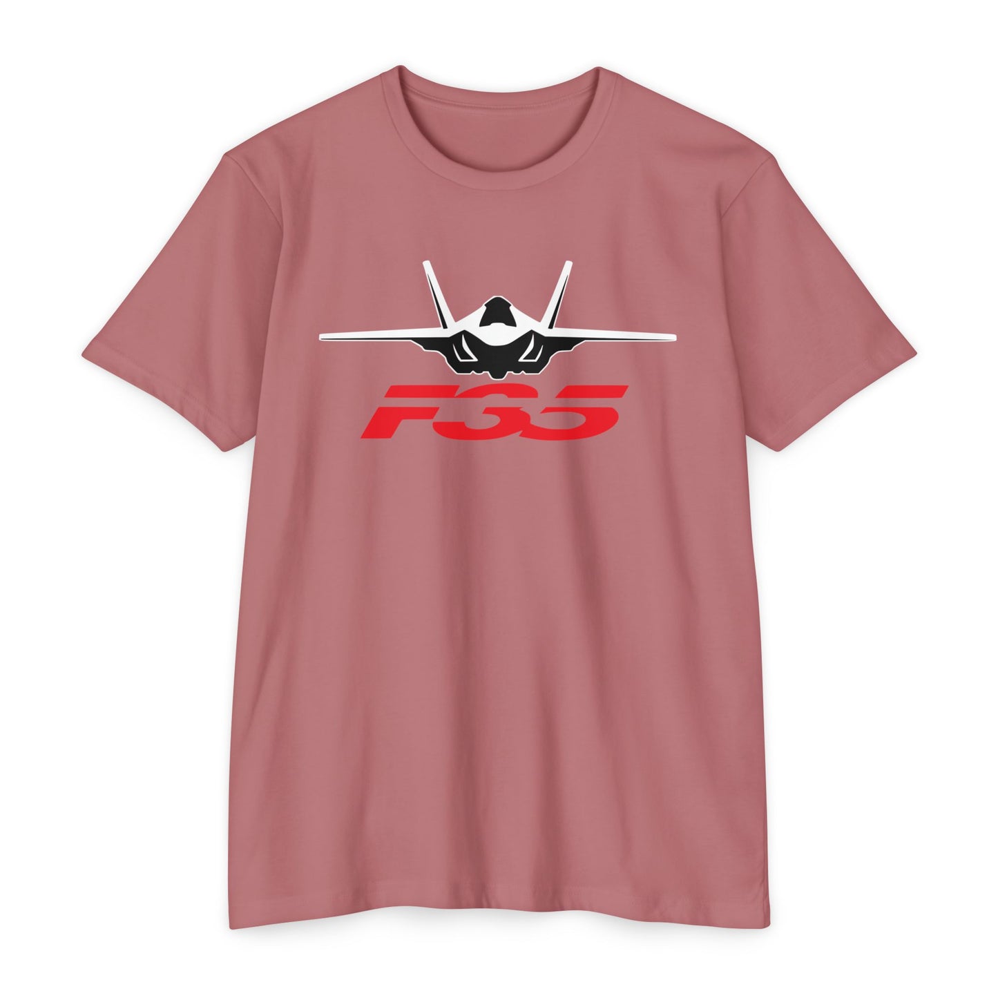 F35 Fighter Jet Unisex CVC Jersey T-Shirt - Aviation Enthusiast Tee