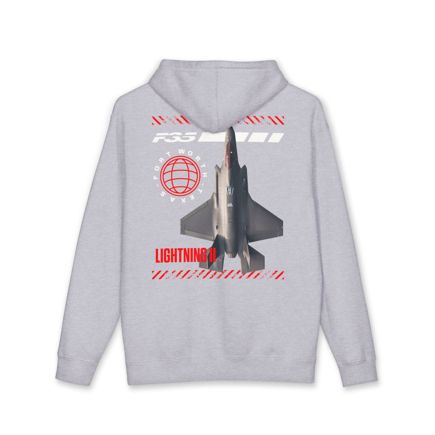 F-35 Lightning II Hoodie – Military Jet Aviation Graphic Pullover