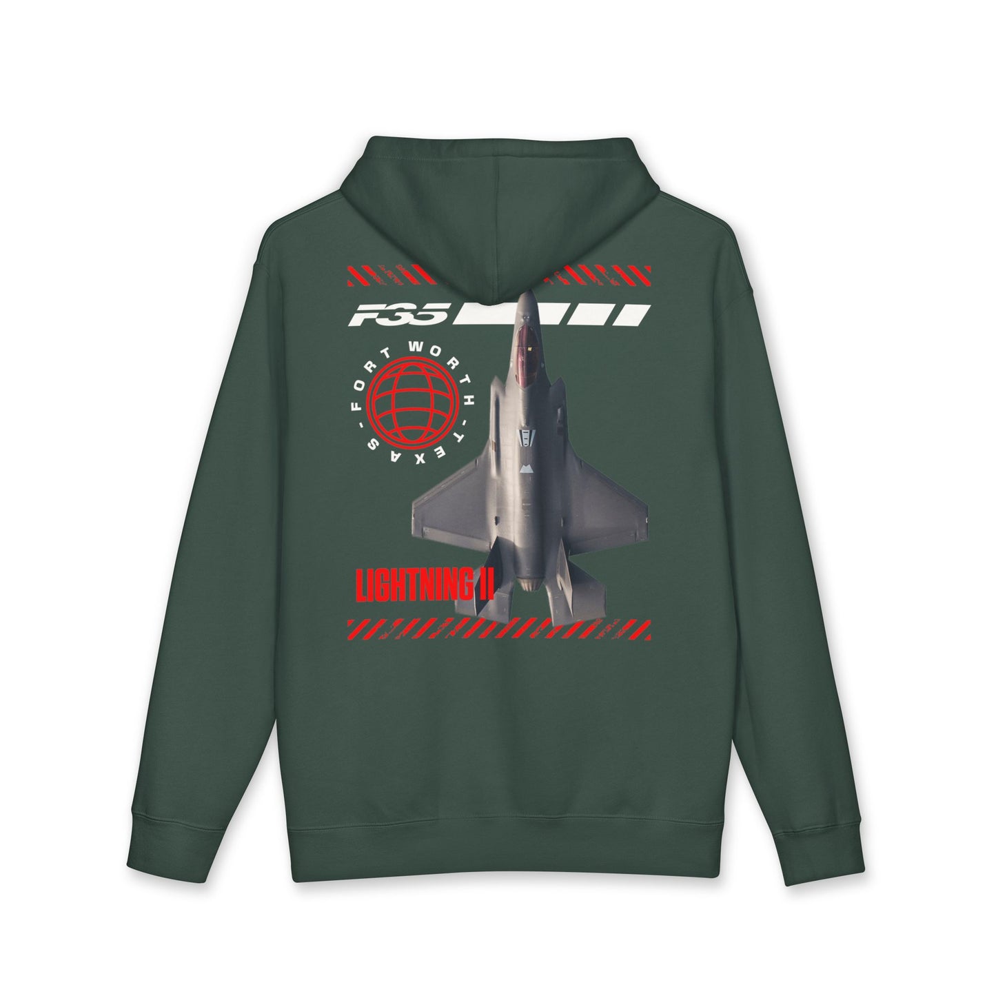 F-35 Lightning II Hoodie – Military Jet Aviation Graphic Pullover