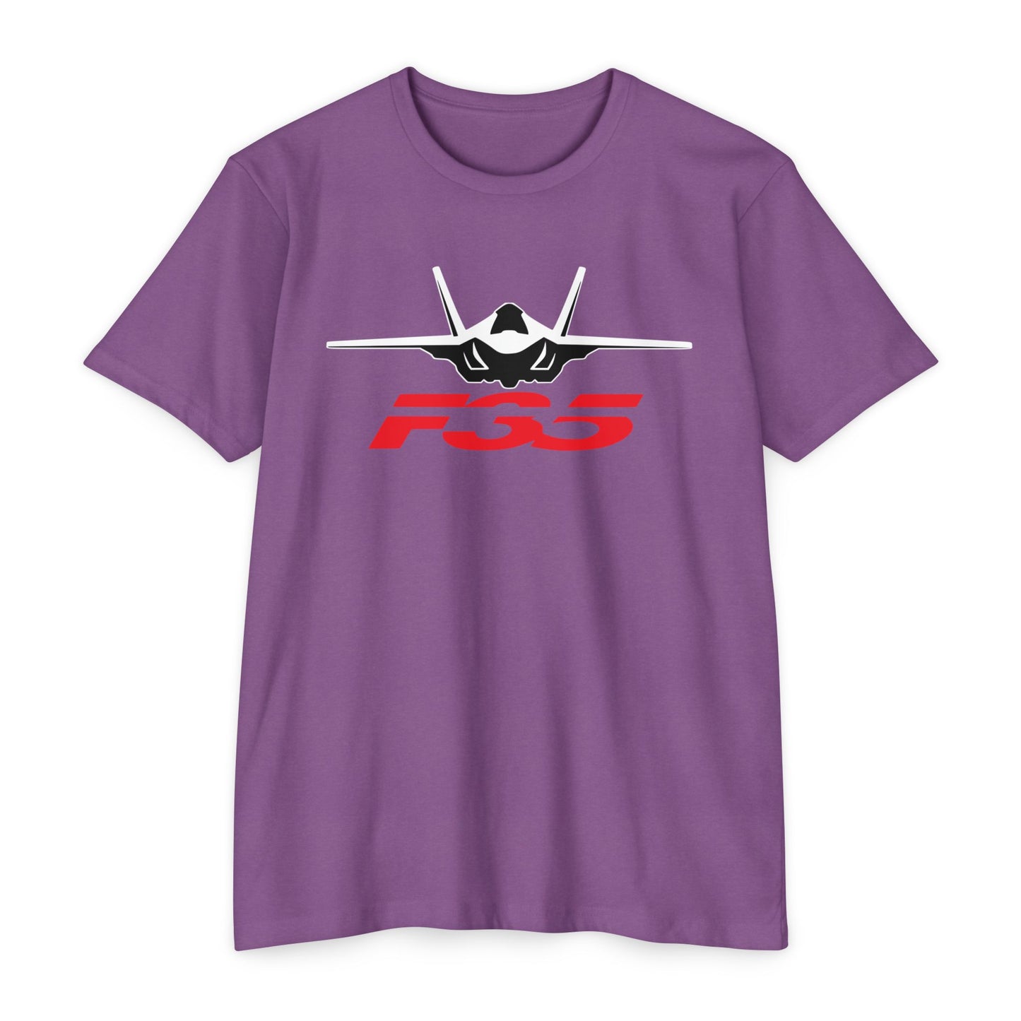 F35 Fighter Jet Unisex CVC Jersey T-Shirt - Aviation Enthusiast Tee